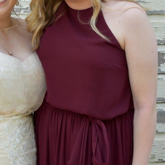 Bill Levkoff 1267 Wine Bridesmaid or Formal Dress - Picture 7 of 7